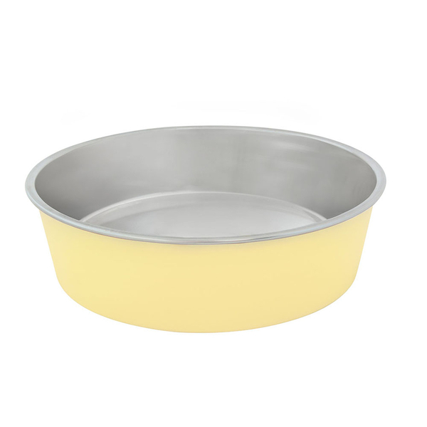 161208 Kedi-Köpek Kaymaz 240ml Mat Sarı Mama ve Su Kabı