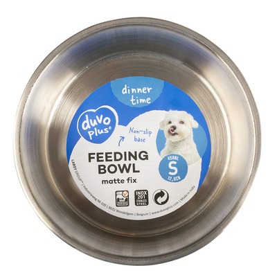 Duvo - 161213 Kedi-Köpek Kaymaz 450ml Mat Mavi Mama ve Su Kabı