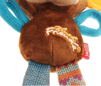 6286 Plush Friendz Sesli Maymun Peluş Köpek Oyunca - Thumbnail