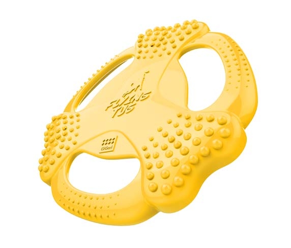 6327 Flying Tug Sarı Köpek Frizbi Kemik Şekil