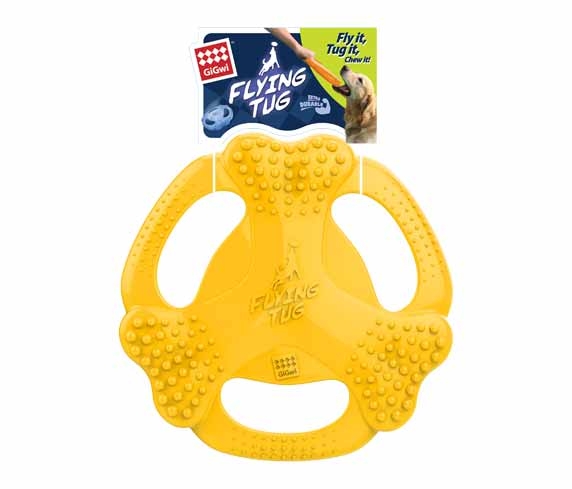 6327 Flying Tug Sarı Köpek Frizbi Kemik Şekil