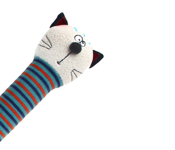 6535 Plush Friendz Kedi Oyuncak Kemik Sesli (M)