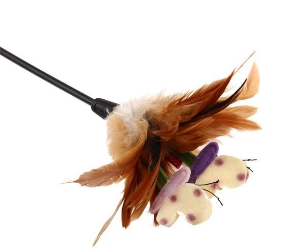 7063 Feather Teaser Kedi Oltası Doğal Tüylü 60 cm