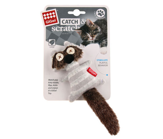 7105 Catnipli Rakun Kedi Oyuncagı