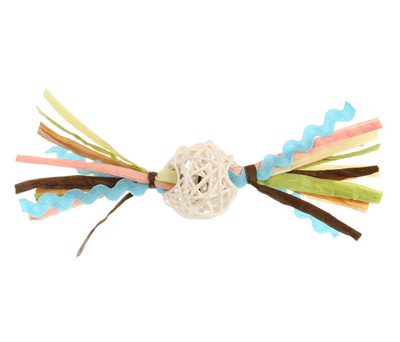 GiGwi - 7277 Ahşap Toplu Püsküllü Kedi Oyuncagı