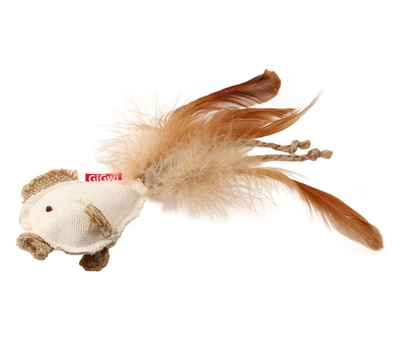 7284 Catnipli Balık Natural Kumaşlı Kedi Oyuncagı - Thumbnail