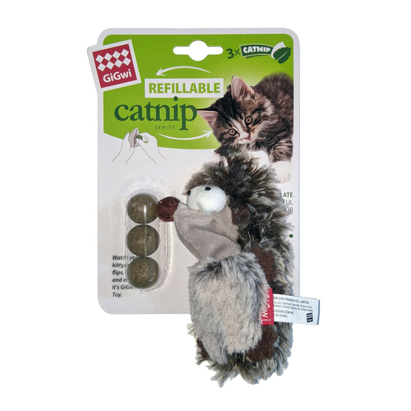 7494 Kirpili Kedi Oyuncağı & 3 Adet Kedi Otu Topu