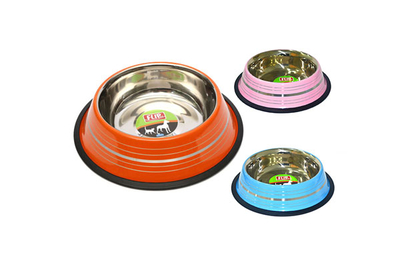 Flip - 8 Oz. KE-3201PS Flip Renkli Şeritli Mama Kabı