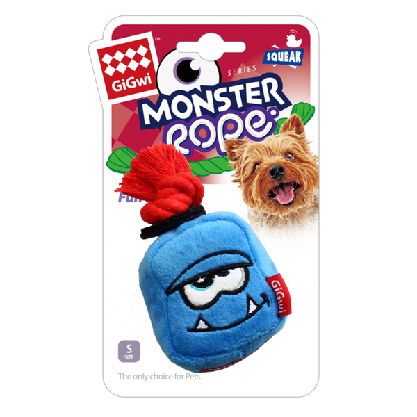 8024 Sesli Mavi Kare Peluş Canavar S