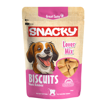 Snacky - Animal Lover Köpek Bisküvisi 200 gr - 6 Adet