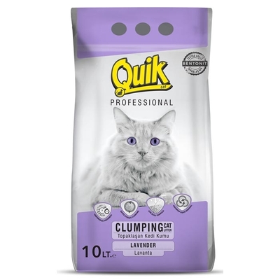 Quik - Bentonit 10 Lt İnce 2'li Poşet (Lavanta Kokulu)