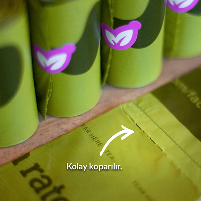 Earth Rated Dışkı Torbası Kokusuz 8 Rulo-120 Poş - Thumbnail