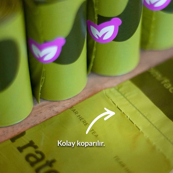 Earth Rated Dışkı Torbası Kokusuz 8 Rulo-120 Poş