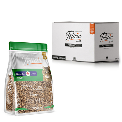 Felicia - Felicia 12x1 Kg Tavuklu Az Tahıllı Yetişkin Kedi Maması HypoAllergenic Kedi Maması