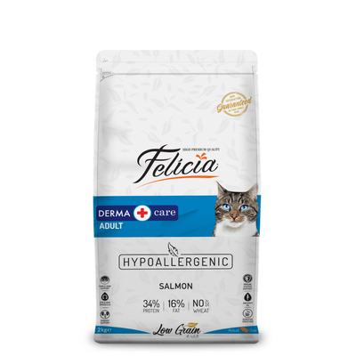 Felicia - Felicia 2 Kg Somonlu Az Tahıllı Yetişkin Kedi Maması HypoAllergenic Kedi Maması