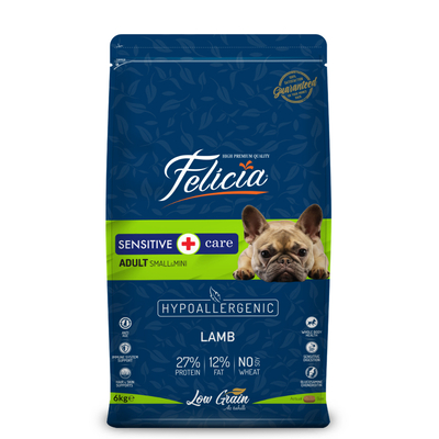 Felicia 6 Kg Kuzulu Az Tahıllı Small/Mini Yetişkin Köpek Maması HypoAllergenic Köpek Maması - Thumbnail