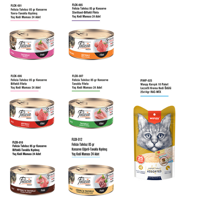 Felicia - Felicia 85 gr Konserve Seti - ŞUBAT