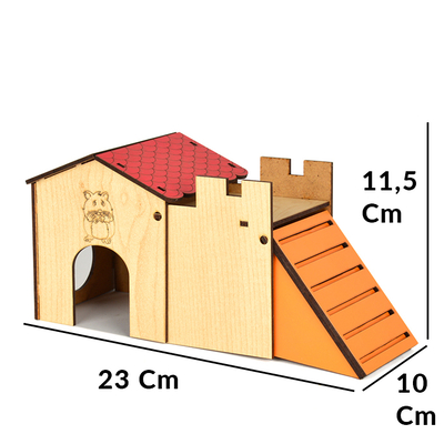 Flip Hamster Evi Tek Katlı - Thumbnail