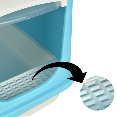 Flip Kapalı Lüx Kedi Tuvaleti Orta Üstten Açılır - Thumbnail