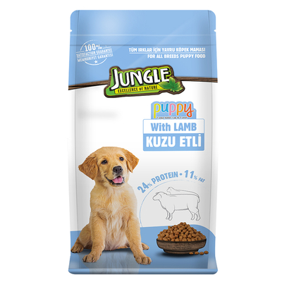 Jungle - Jungle 15 kg Kuzu Etli Yavru Köpek Maması