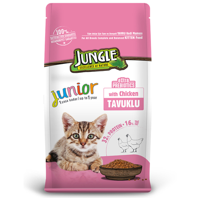 Jungle - Jungle 15 kg Yavru Kedi Maması Tavuklu