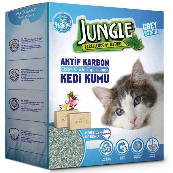 Jungle 6 Lt Karbonlu Grey (Marsilya Sab) 3'lü Kum