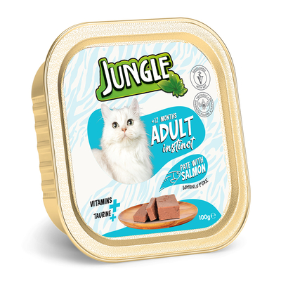 Jungle Kedi 100g 32'li Balıklı Ezme/Pate Mama - Thumbnail