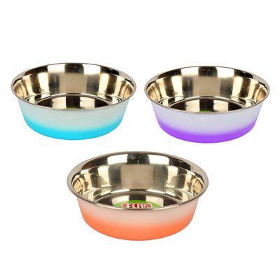 Flip - KE 2000DS Çift Renkli Çelik Mama Kabı 20 cm