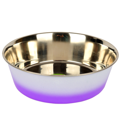 KE 2300DS Çift Renkli Çelik Mama Kabı 23 cm - Thumbnail