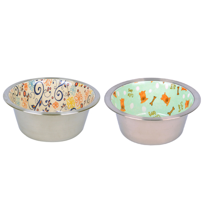 Flip - KE- 3273CF Seramik Kaplı Çelik Mama Kabı 945 ml