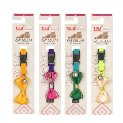 Flip - Kedi Boyun Tasması Papyonlu-12 Adet