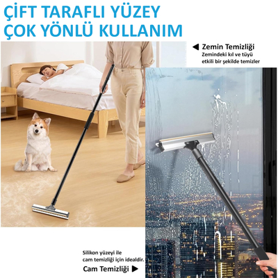 Kedi-Köpek Fonksiyonel Tüy Temizleme Fırçası - Thumbnail