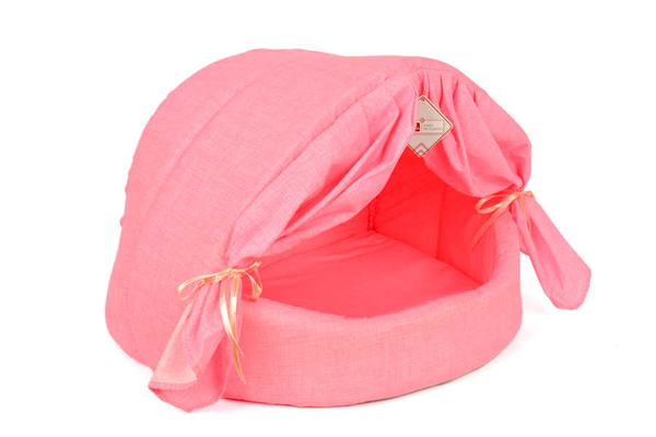 Perdeli Kumaş Yuva Pembe