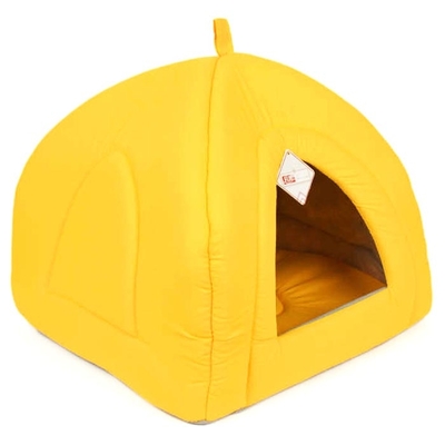 Pet Preety - Piramit Kumaş Yuva Sarı