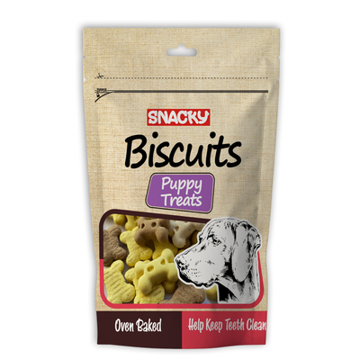 Snacky - Pupy Treats Köpek Bisküvisi 200 gr - 6 Adet