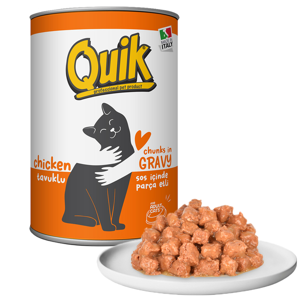 Quik Kedi 415 gr Tavuklu Konserve 24 Adet
