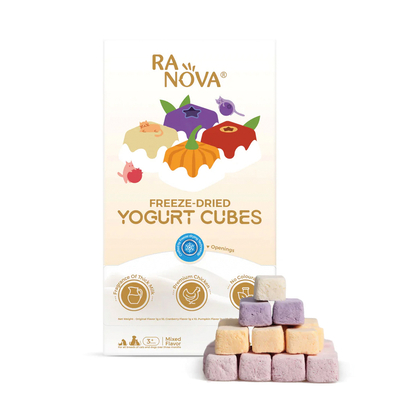 Ranova - Ranova Kedi&Köpekler İçin Dondurularak Kurutulmuş Yoğurt *1g *40'lı (Karışık Lezzet)