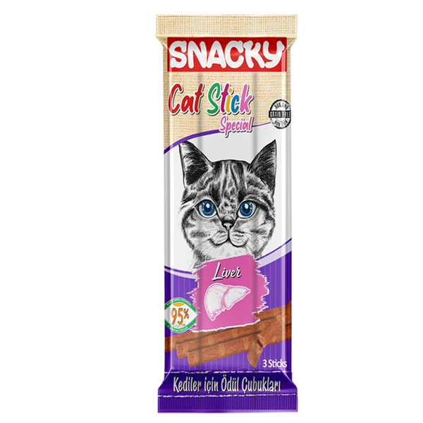 Snacky Kedi Stick Ödül Ciğerli 3*5 gr-50 Adet