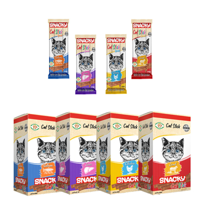 Snacky - Snacky Kedi Stick Ödül Seti 200 Adet_4 Koli