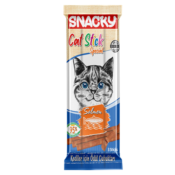 Snacky Kedi Stick Ödül Somonlu 3*5 gr-50 Adet