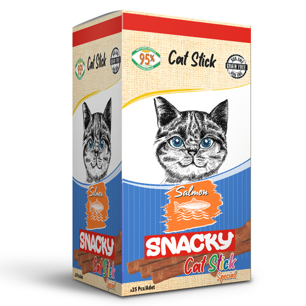 Snacky Kedi Stick Ödül Somonlu 3*5 gr-50 Adet