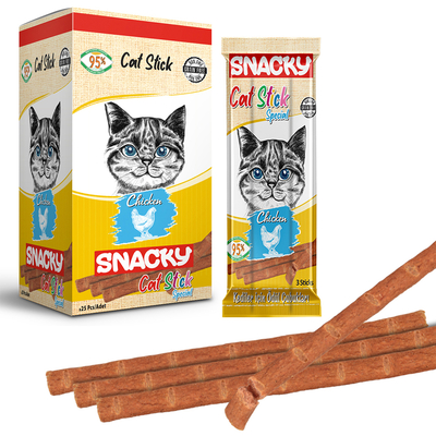 Snacky - Snacky Kedi Stick Ödül Tavuklu 3*5 gr-50 Adet