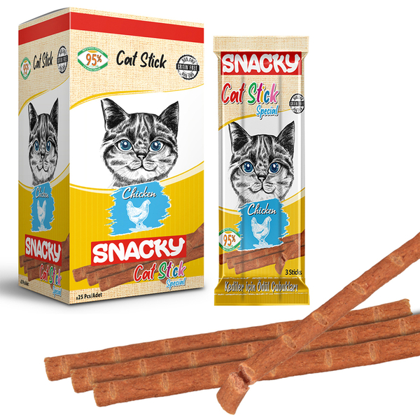 Snacky Kedi Stick Ödül Tavuklu 3*5 gr-50 Adet