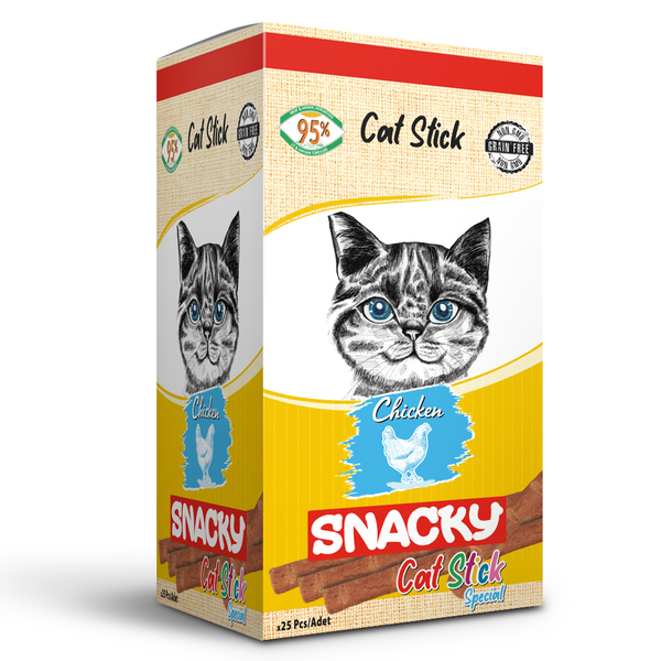 Snacky Kedi Stick Ödül Tavuklu 3*5 gr-50 Adet