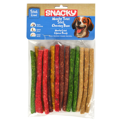 Snacky - Snacky Munchy Köpek Burgu Çubuk 15'li *13cm *105g *6 Paket