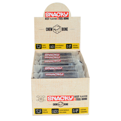 Snacky Small Biftekli Köpek Ödülü 46gr x 24'lü - Thumbnail