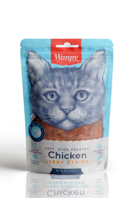 Wanpy - Wanpy Gerçek Tavuk Fileto 80 gr CA-04S-01 Yumuşak Kedi Ödülü