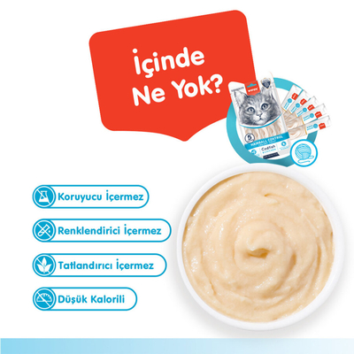 Wanpy Hairball Control Morina balığı&Tavuk 12'li-F.Krema Ödül 5x14gr - Thumbnail