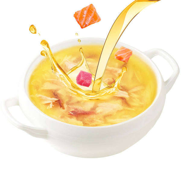 Wanpy Kediler için Somon & Ton Balığı Eti Çorbası 50gx12 Adet