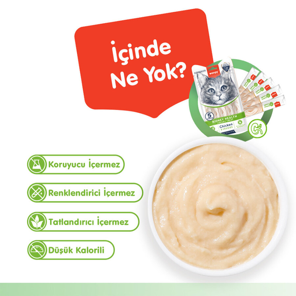 Wanpy Kidney Health Tavuk&Sebze 12'li-F.Krema Ödül 5x14gr